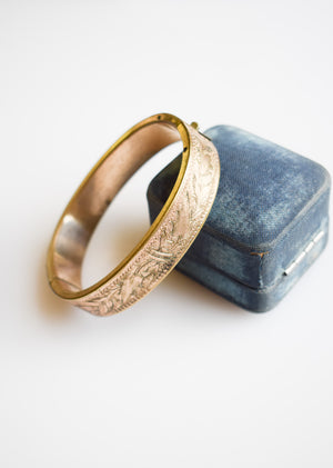 Antique Victorian Gold-fill Bangle Bracelet