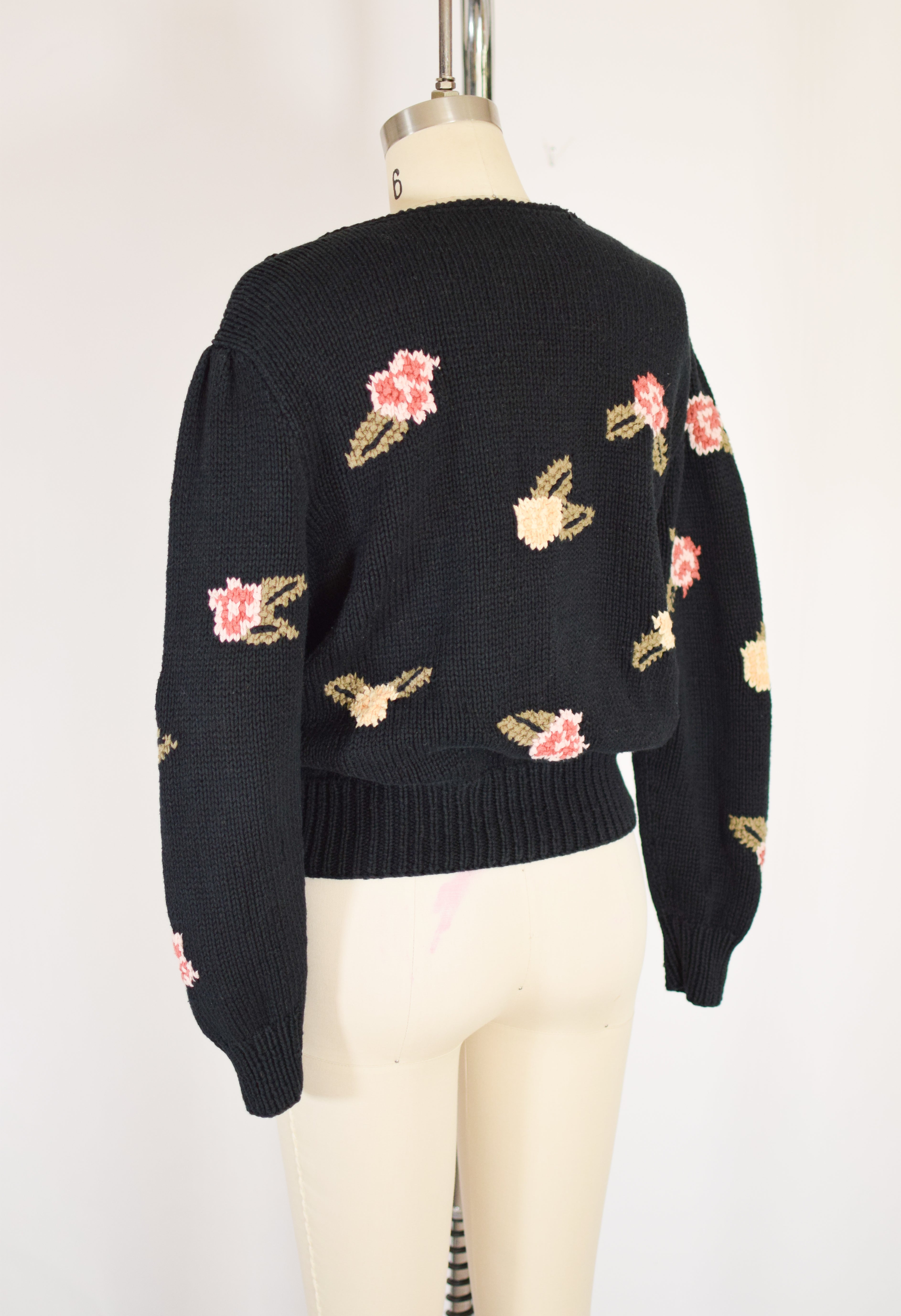 1980s Floral Knit Sweater | S – fieldwork