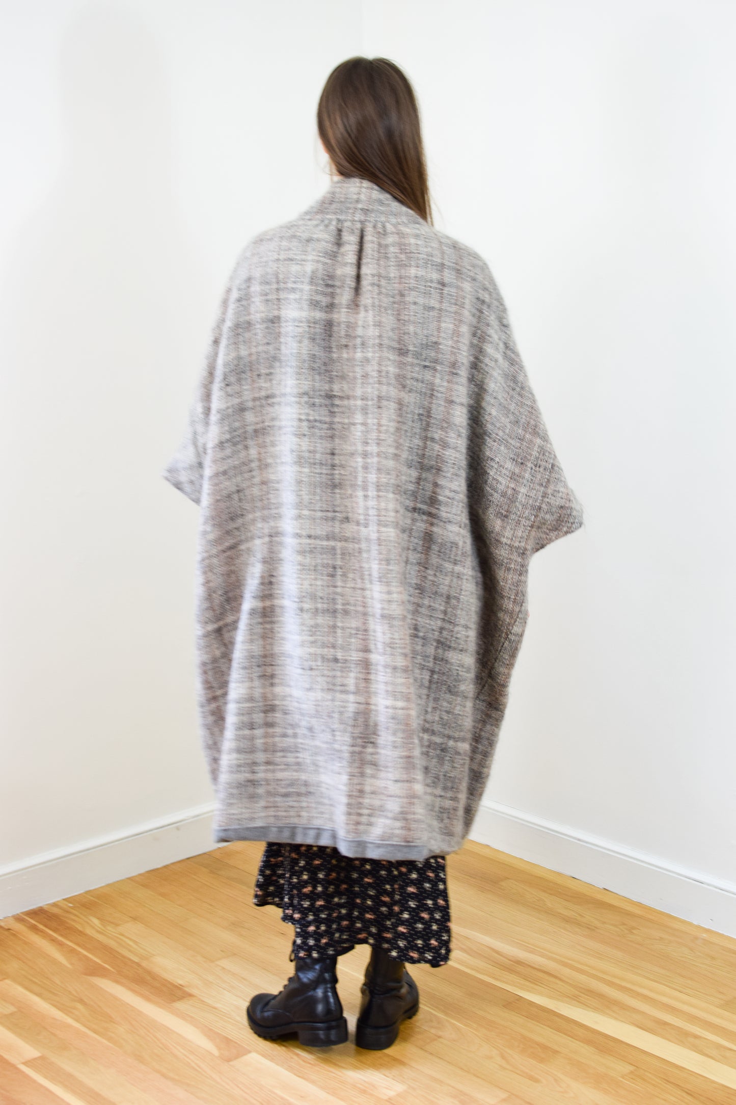 Vintage Mohair + Wool Blanket Coat | OS