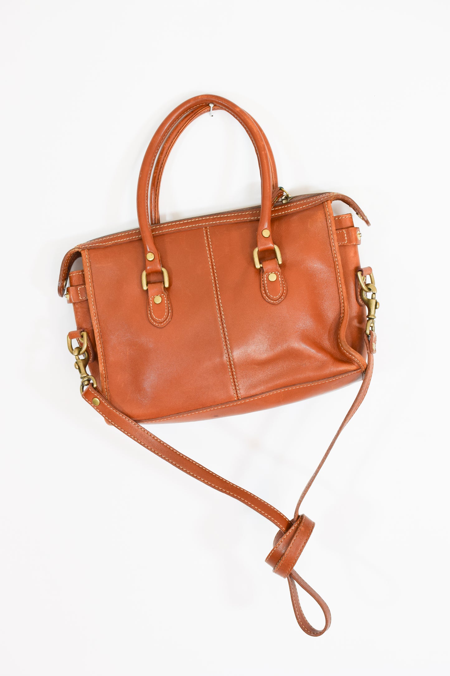 Vintage Tan Leather Purse | Liz Claiborne