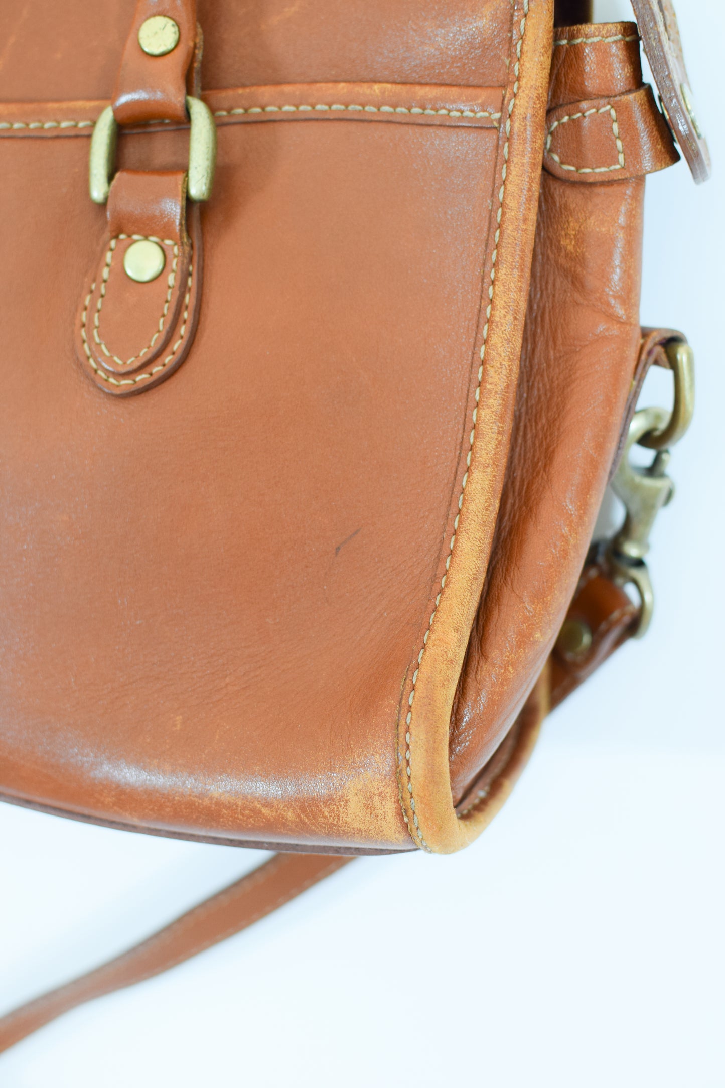 Vintage Tan Leather Purse | Liz Claiborne