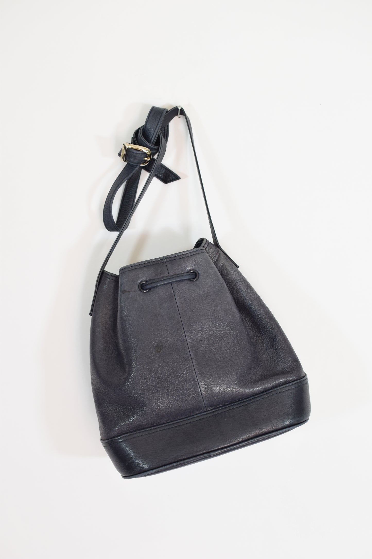 Vintage Leather Bucket Tote