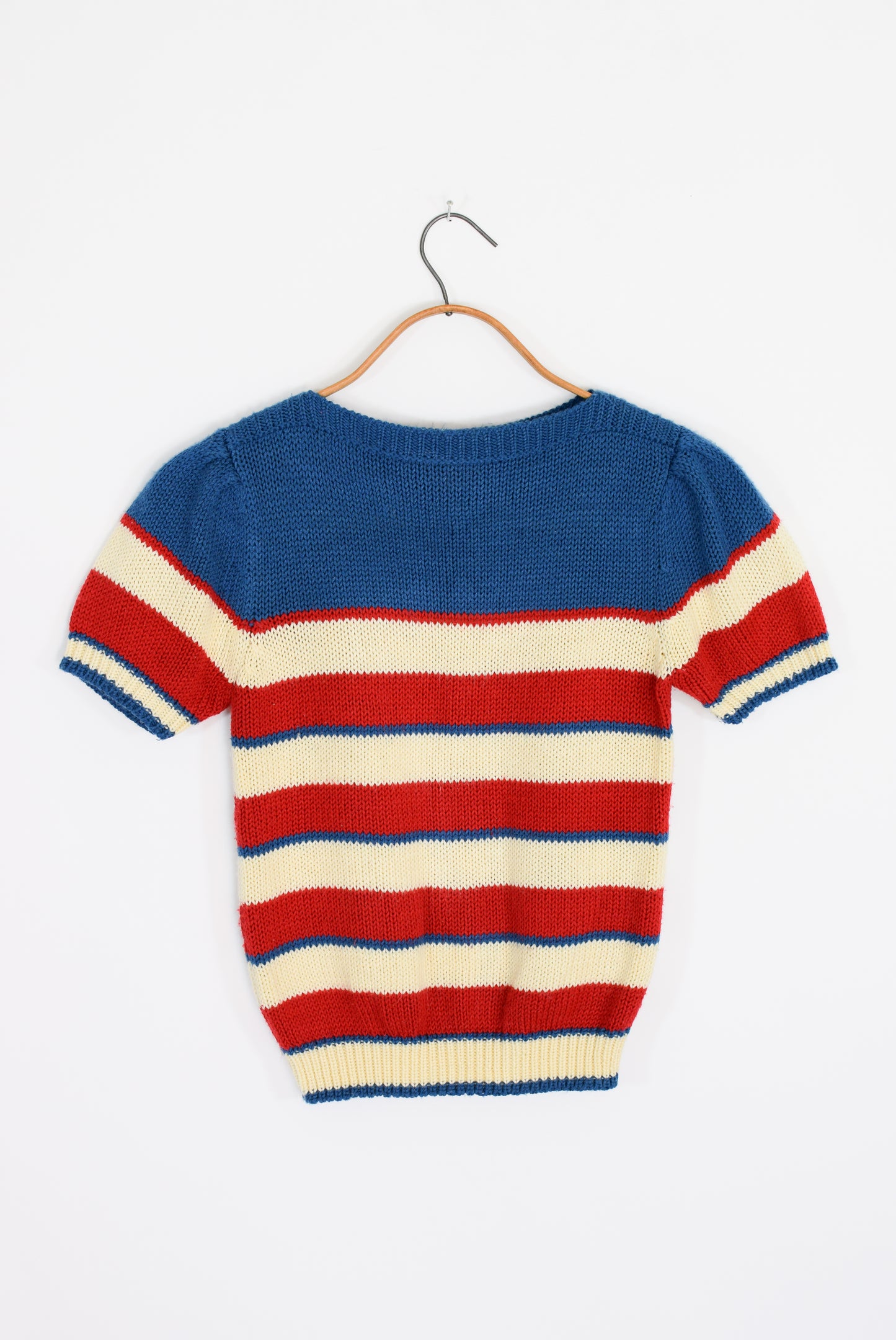 1970s Striped Knit Top | XS