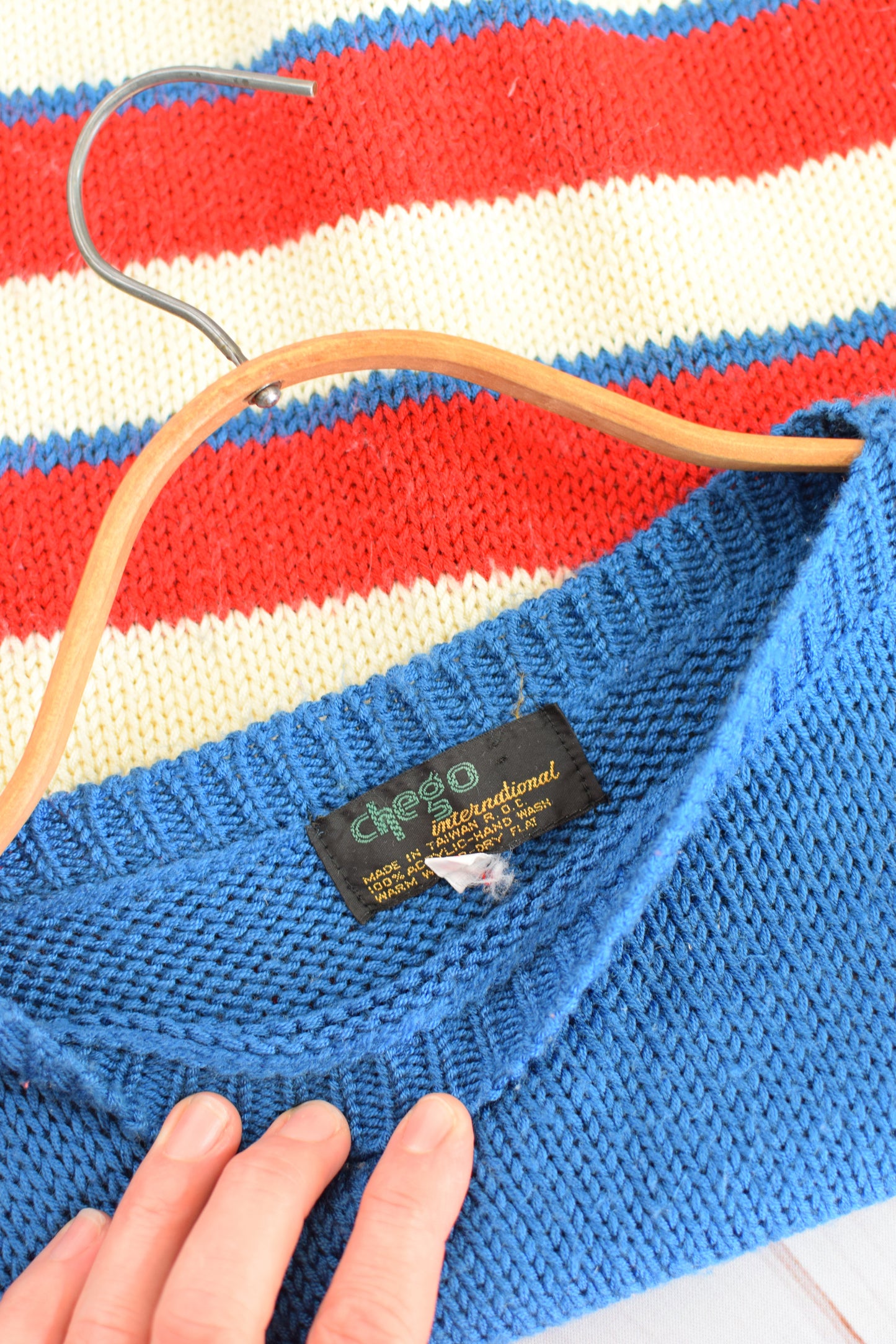 1970s Striped Knit Top | XS