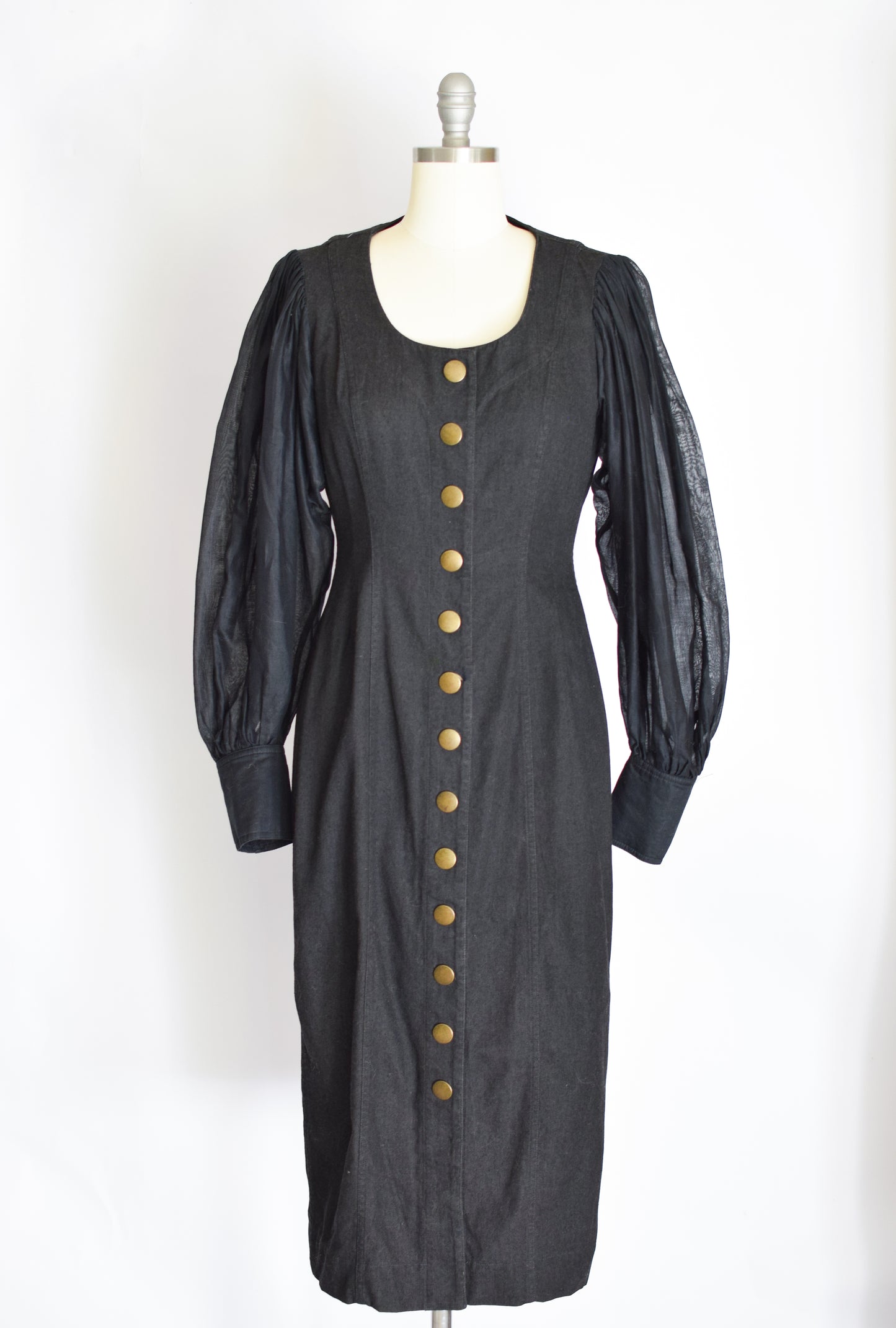 Vintage Jan Barboglio Snap Down Dress | M