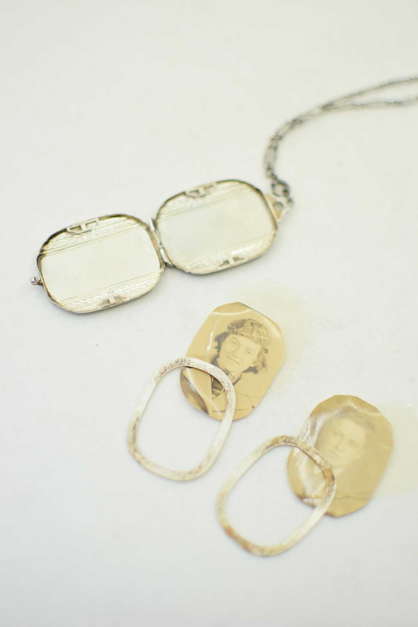 Vintage 1940s Sterling and Enamel Locket