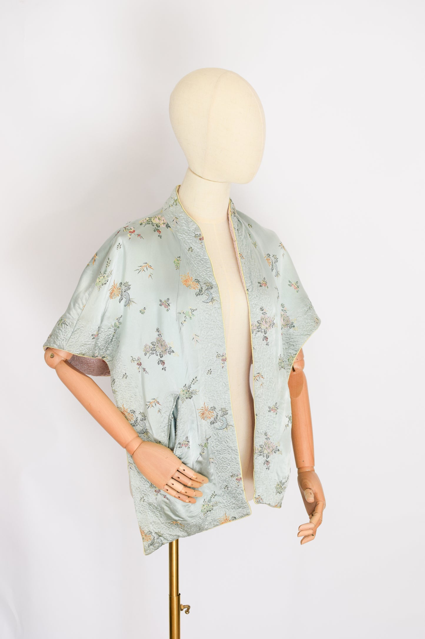 1950s Reversilbe Silk Capelet | Wrap