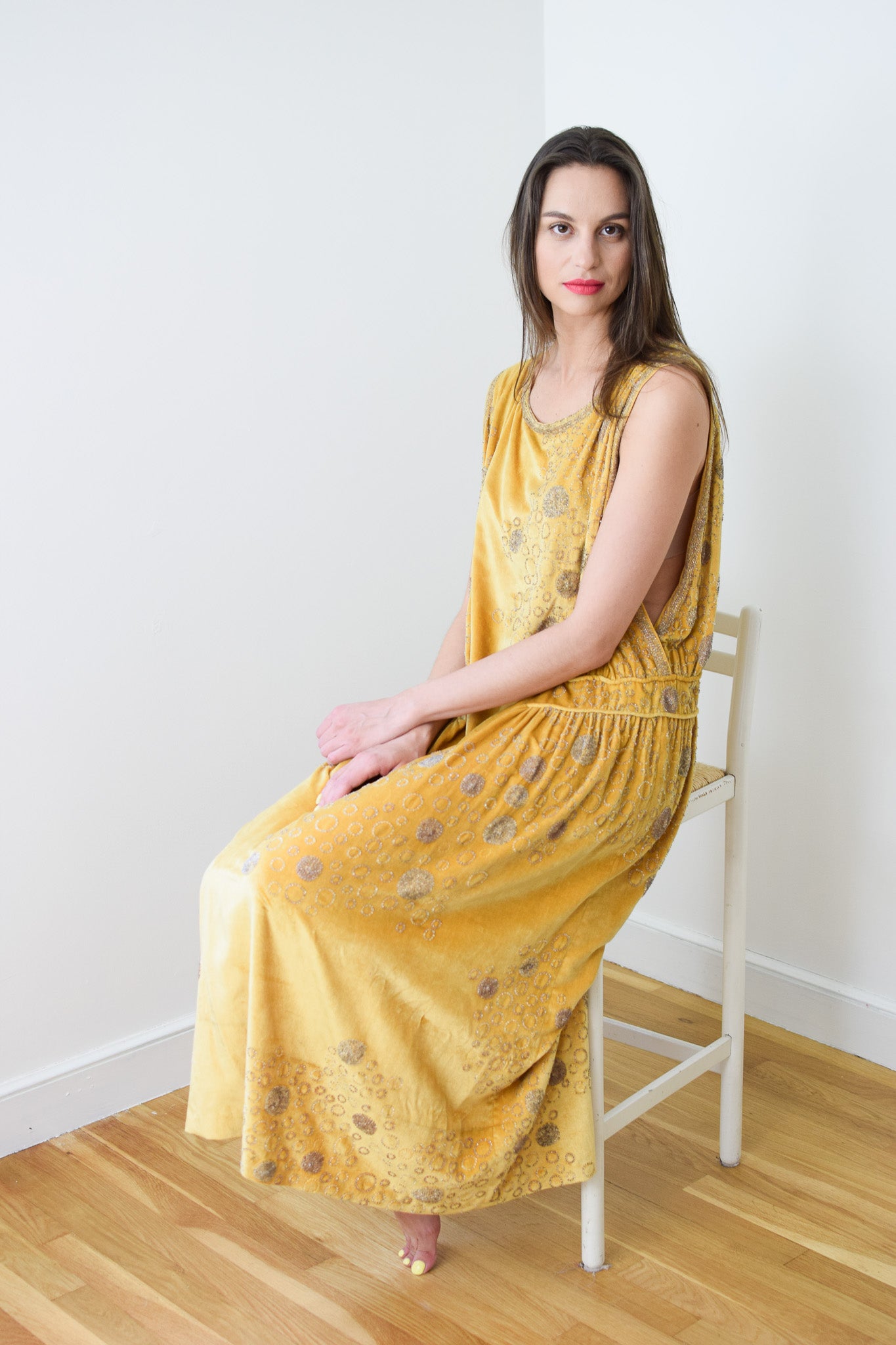 1920s hotsell yellow dress