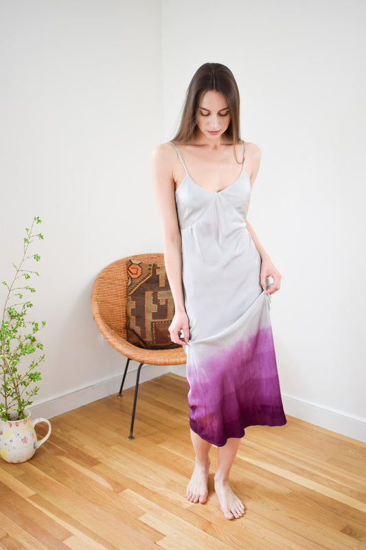 Vintage 1930s Overdyed Silk Slip Dress | XXS/XS