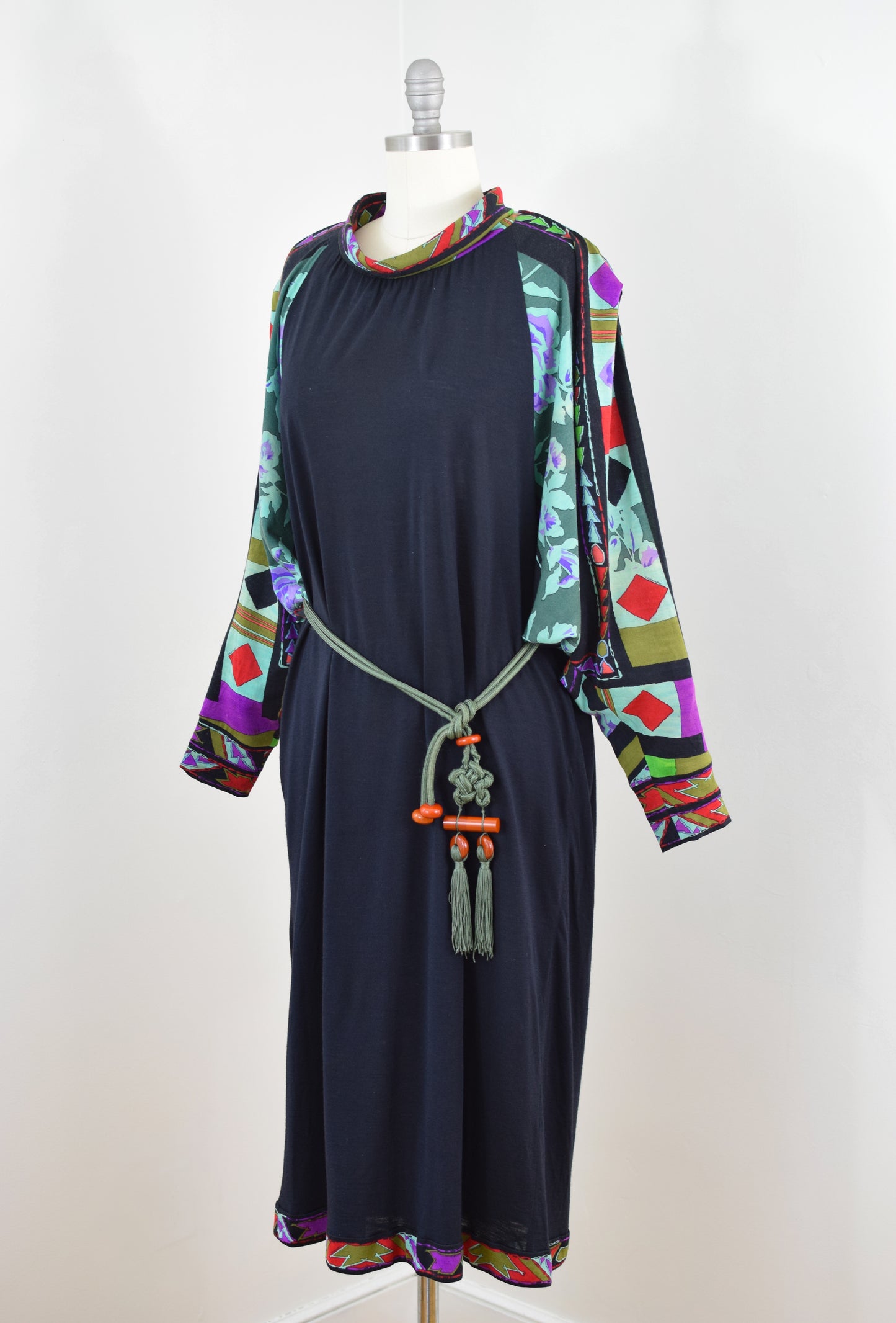 Early 1980s Leonard Paris Knit Dress | L