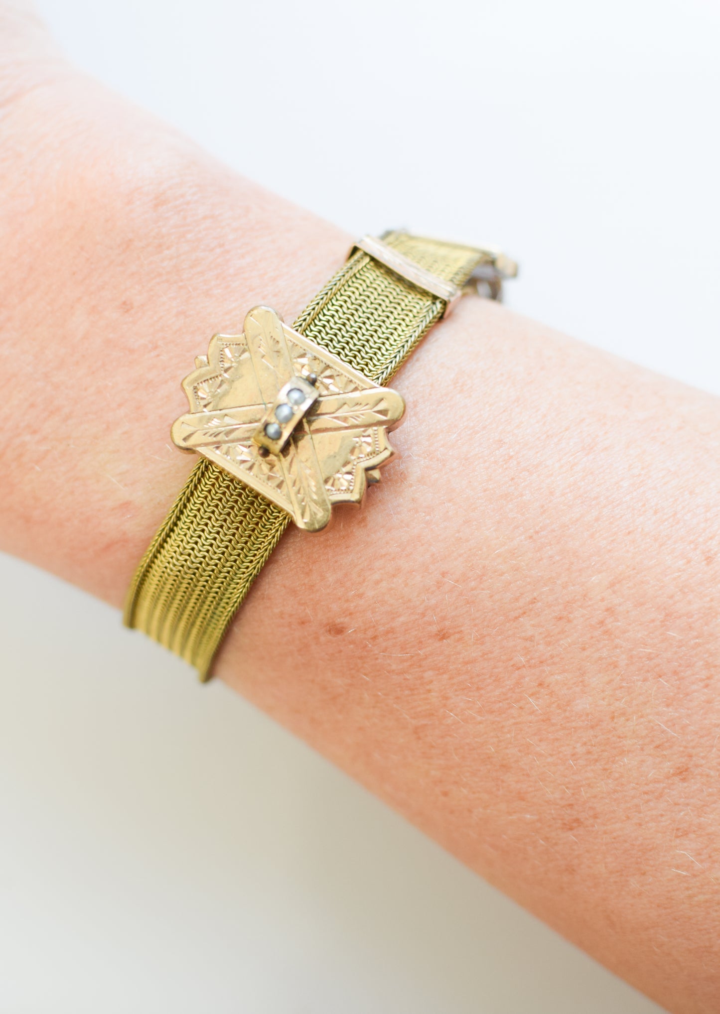 Antique Victorian Gold-Fill Slide Bracelet