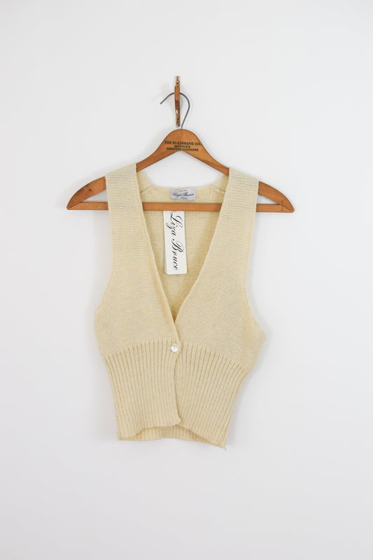 Vintage Liza Bruce Wool Knit Vest | XS-M