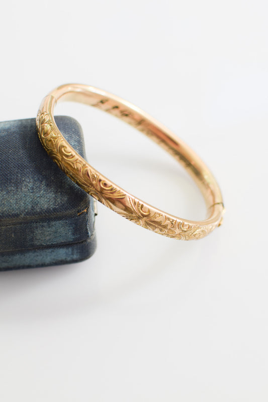 Antique Gold-filled Bangle Bracelet