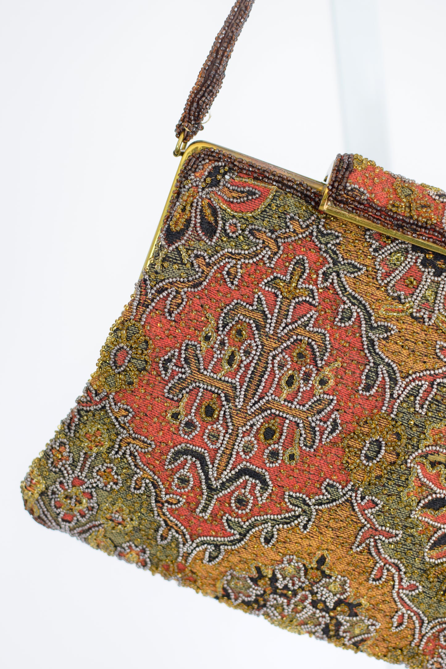 1950s Beaded Tapestry Purse by Frances Hirsch