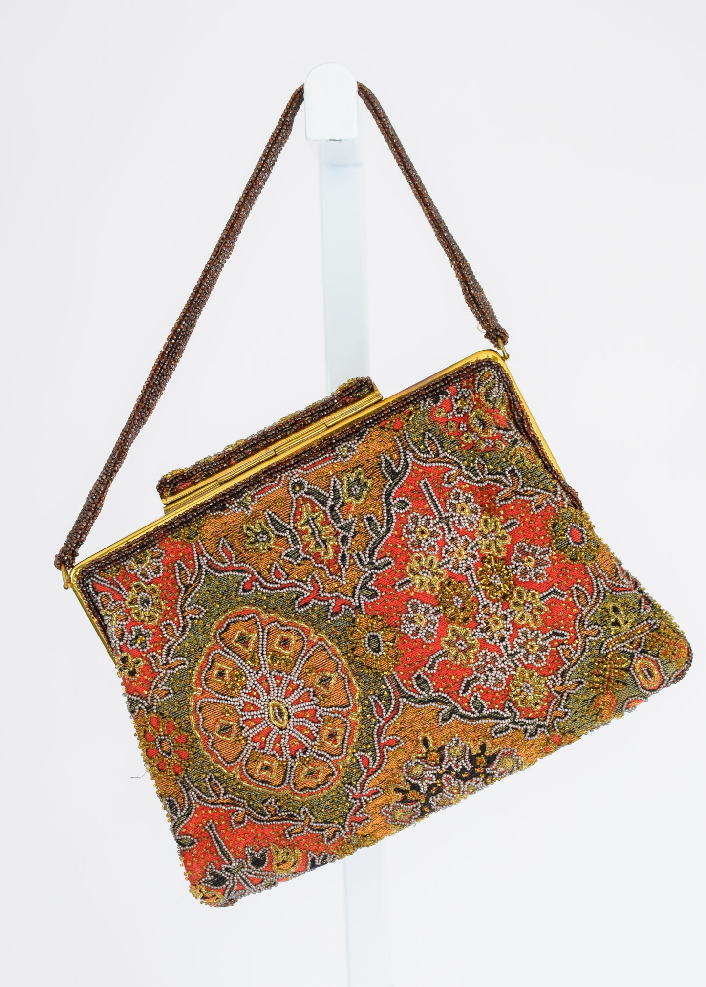 1950s Beaded Tapestry Purse by Frances Hirsch