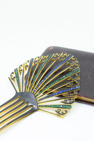 Pair of Vintage Art Deco Hair Combs