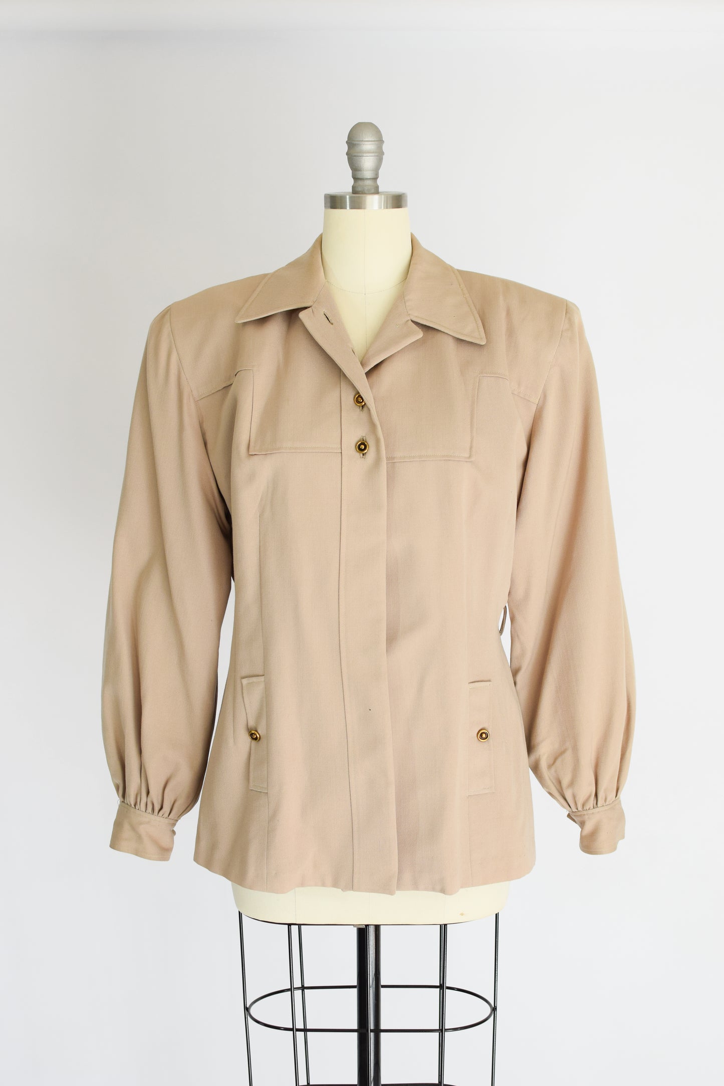 1940s Wool Gabardine Jacket | M-L