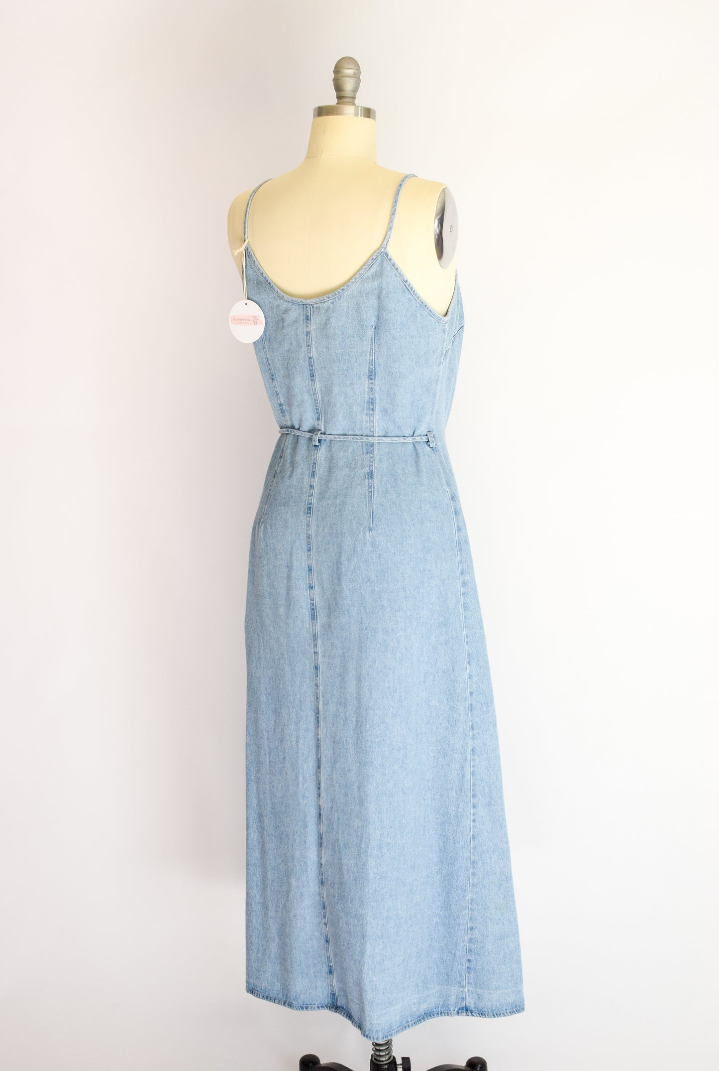 Vintage Denim Wrap Dress,  Laundry by Shelli Segal | S/M