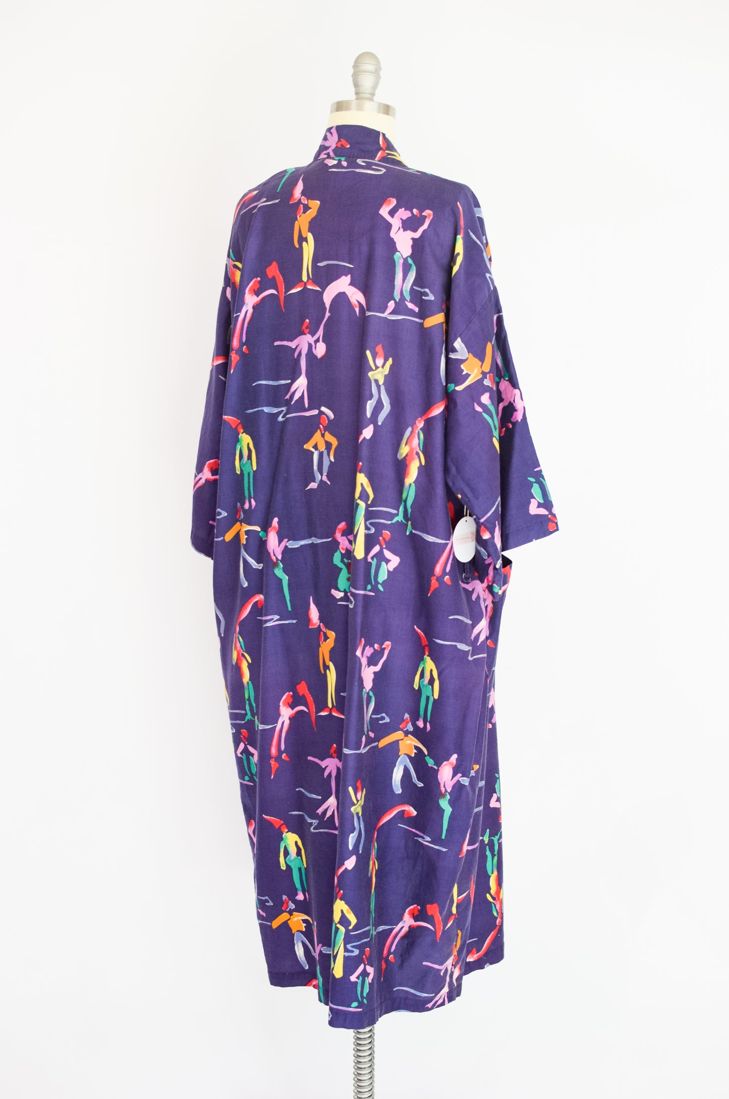 Vintage Bill Blass Novelty Print Robe | OS