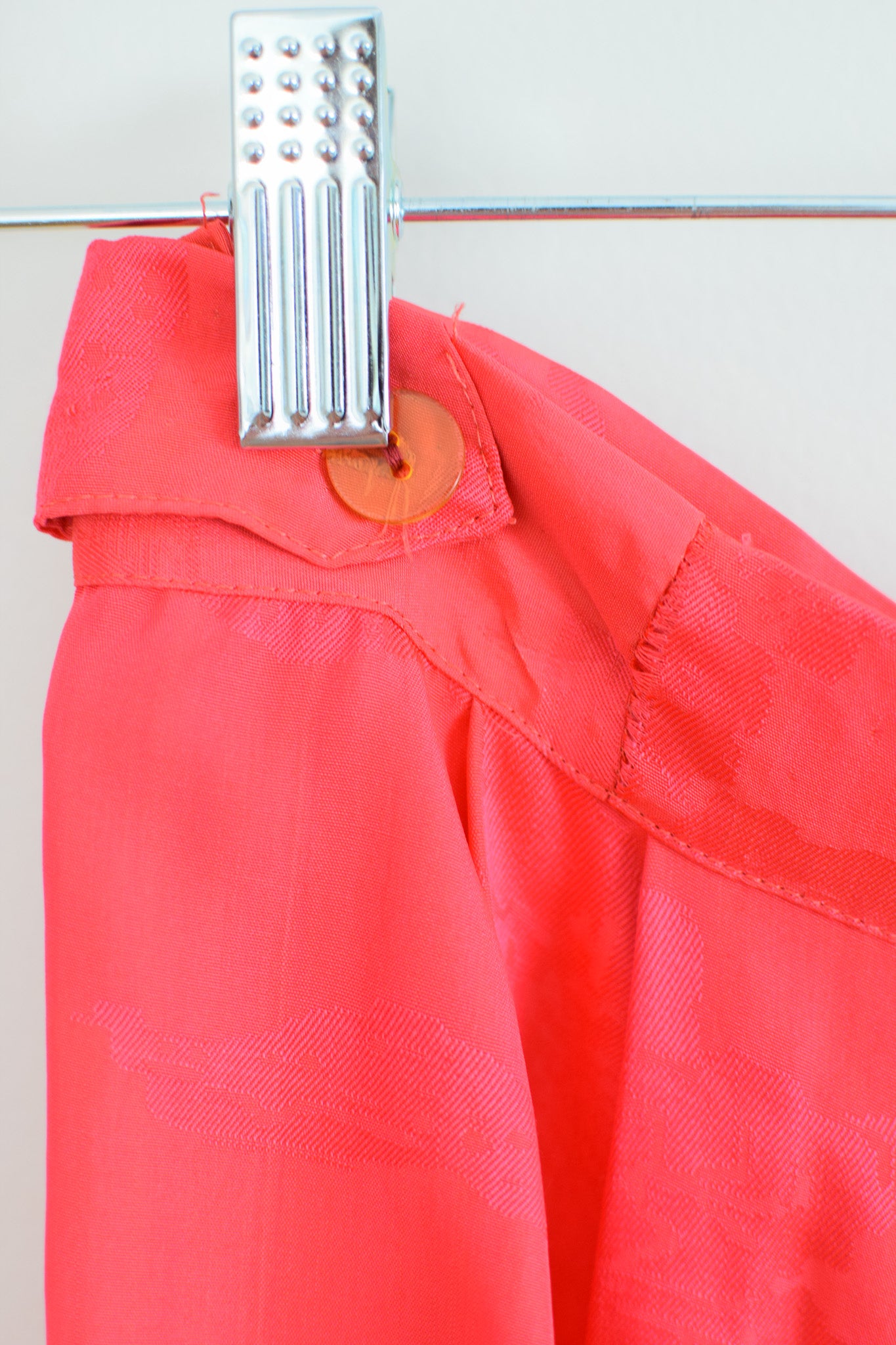 1940s Coral Satin Pajama Pants | M