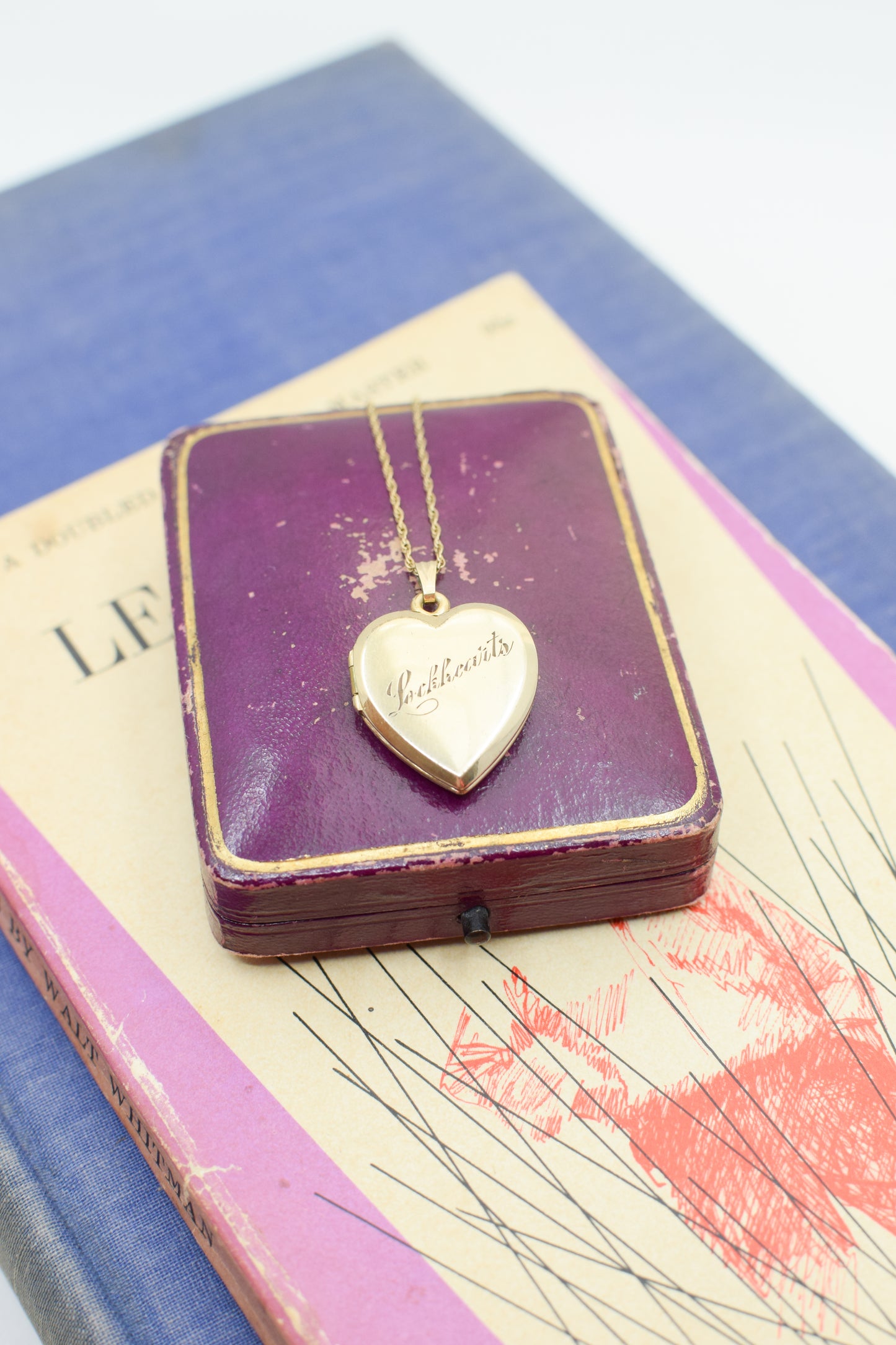 Vintage "Lockhearts" Gold Heart Locket