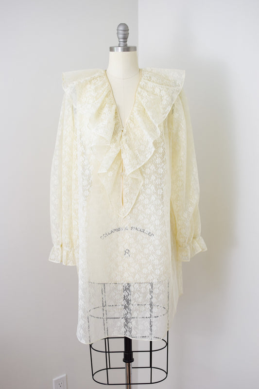 1990s Ralph Lauren Lace Tunic/Dress | M