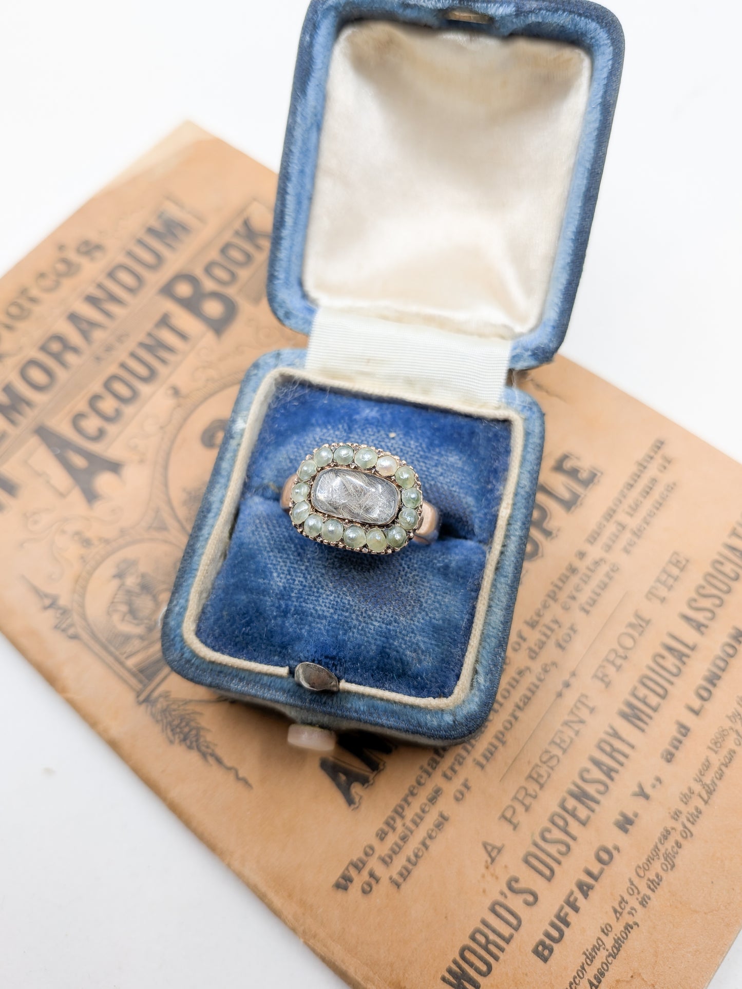 Antique Georgian Hairwork Ring