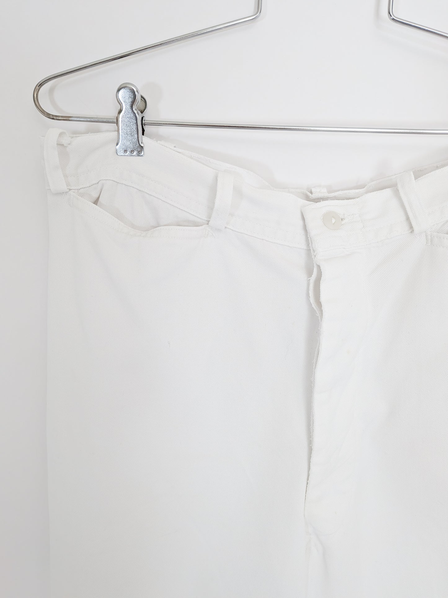 Vintage 1950s USN Button Fly Wide Leg Pants | 34" W