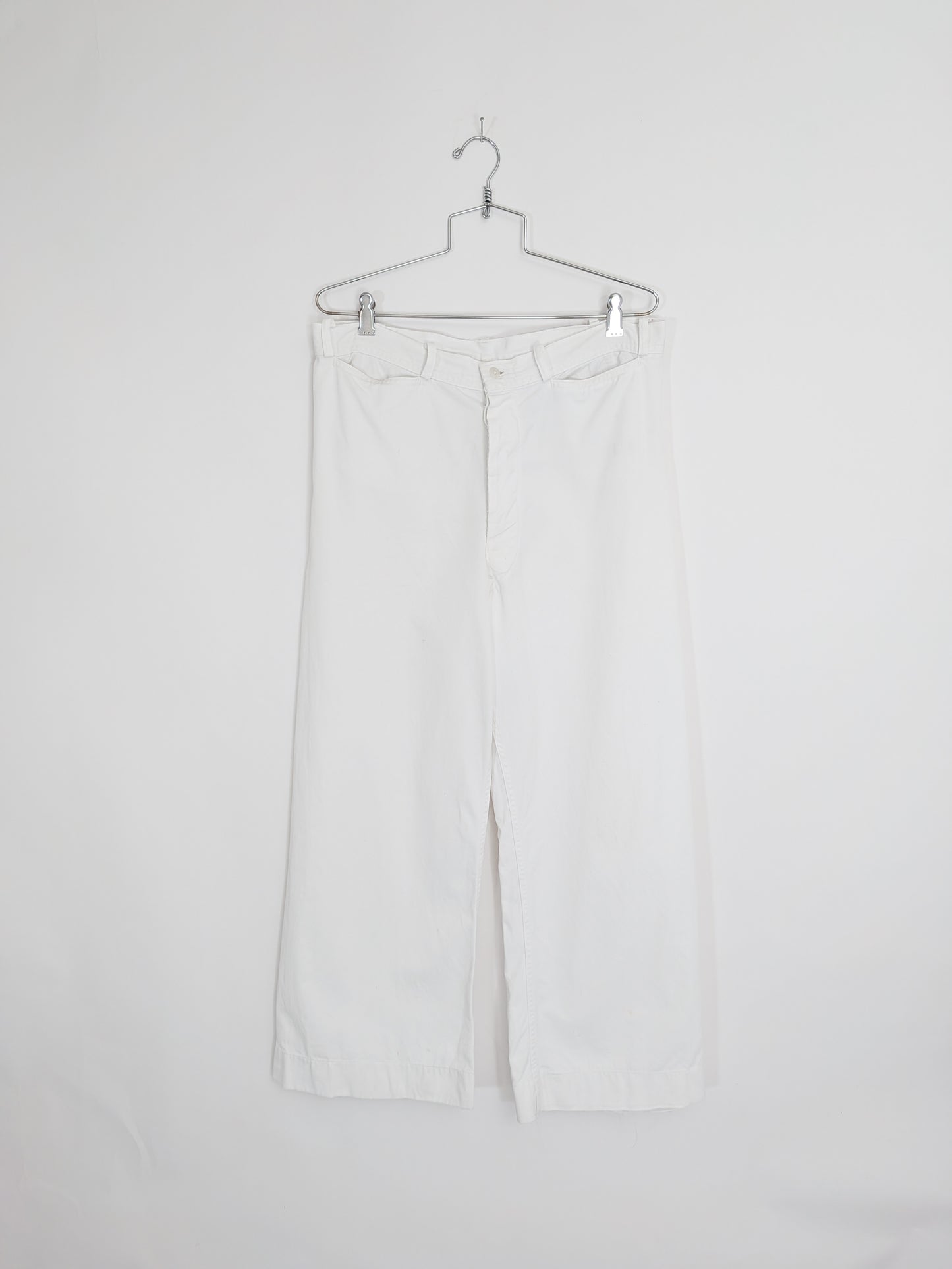 Vintage 1950s USN Button Fly Wide Leg Pants | 34" W