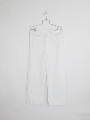 Vintage 1950s USN Button Fly Wide Leg Pants | 34" W