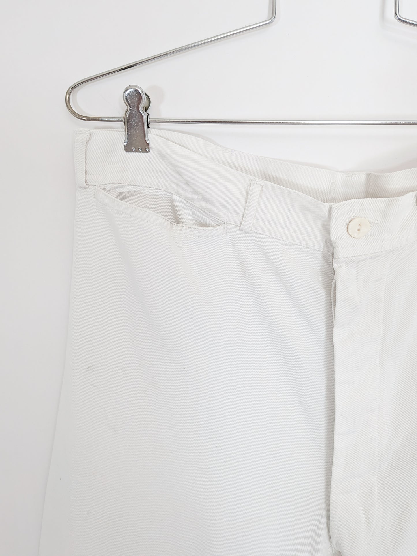 Vintage 1950s USN Button Fly Wide Leg Pants | 34" W