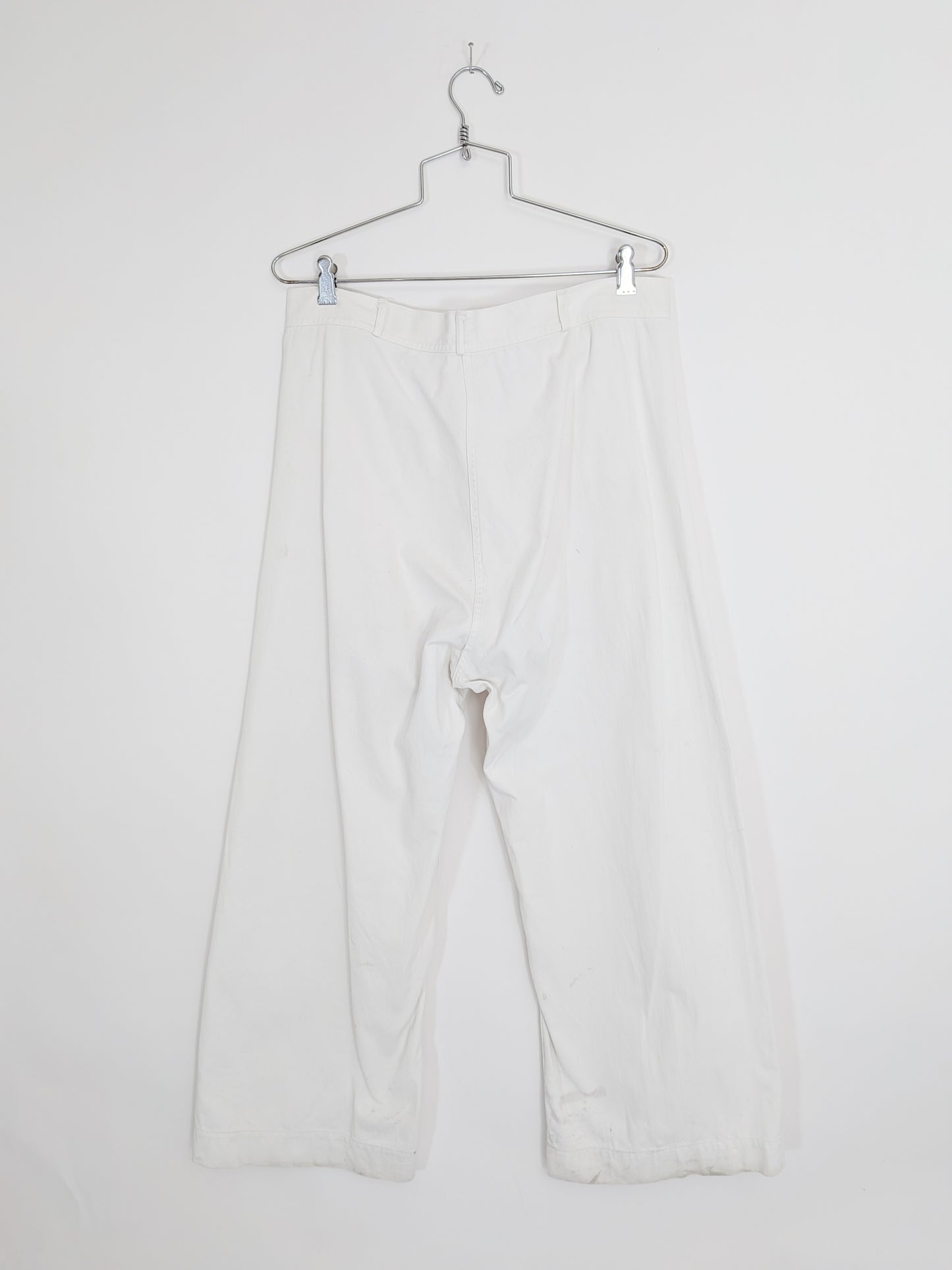 Vintage 1950s USN Button Fly Wide Leg Pants | 34" W