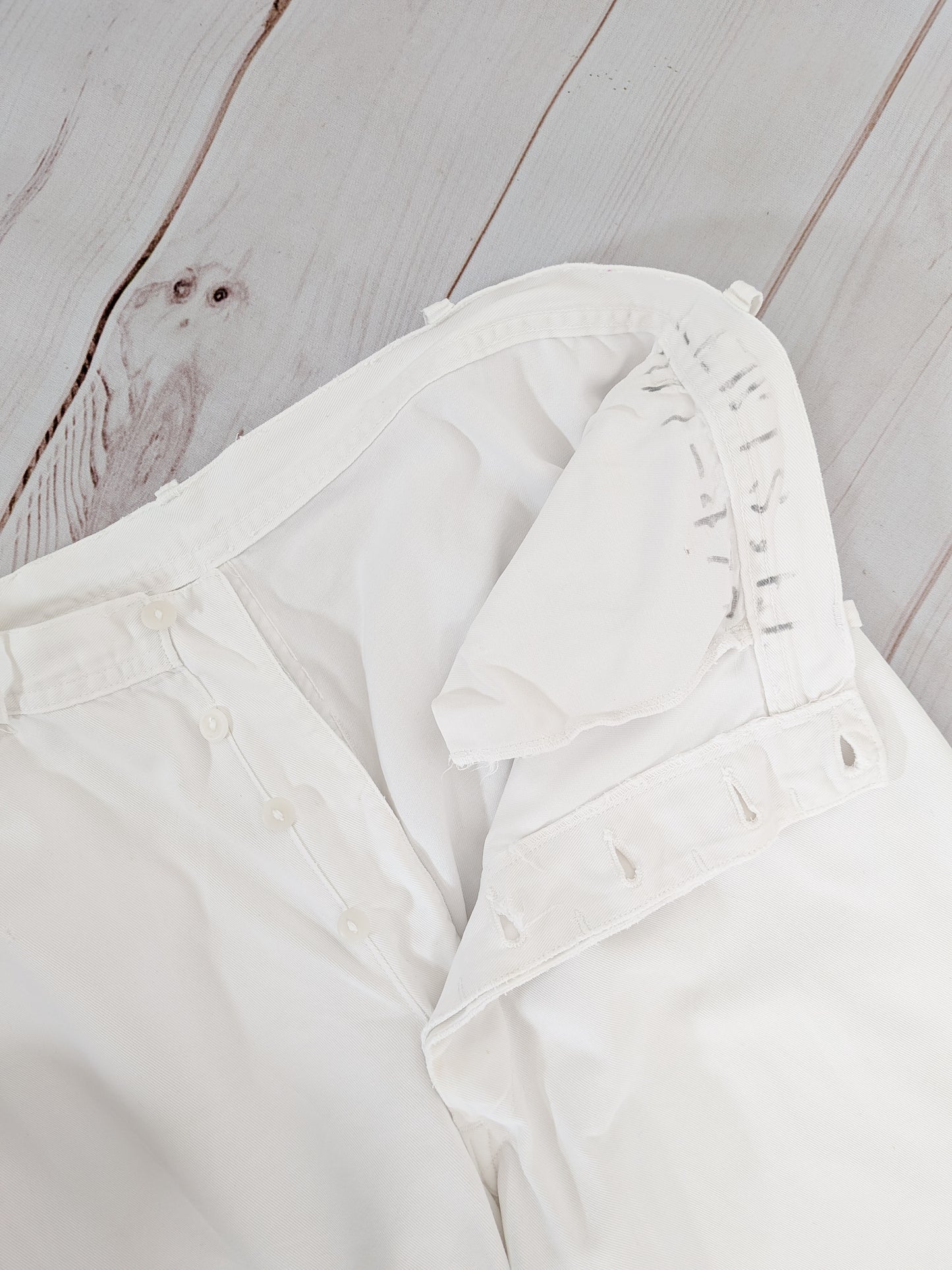 Vintage 1950s USN Button Fly Wide Leg Pants | 34" W