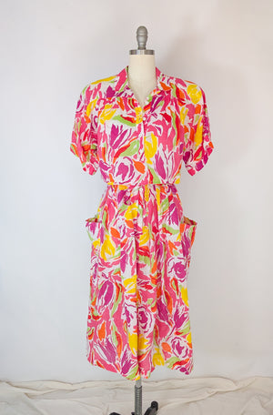 Vintage Guy Laroche Summer Dress Set | M/L