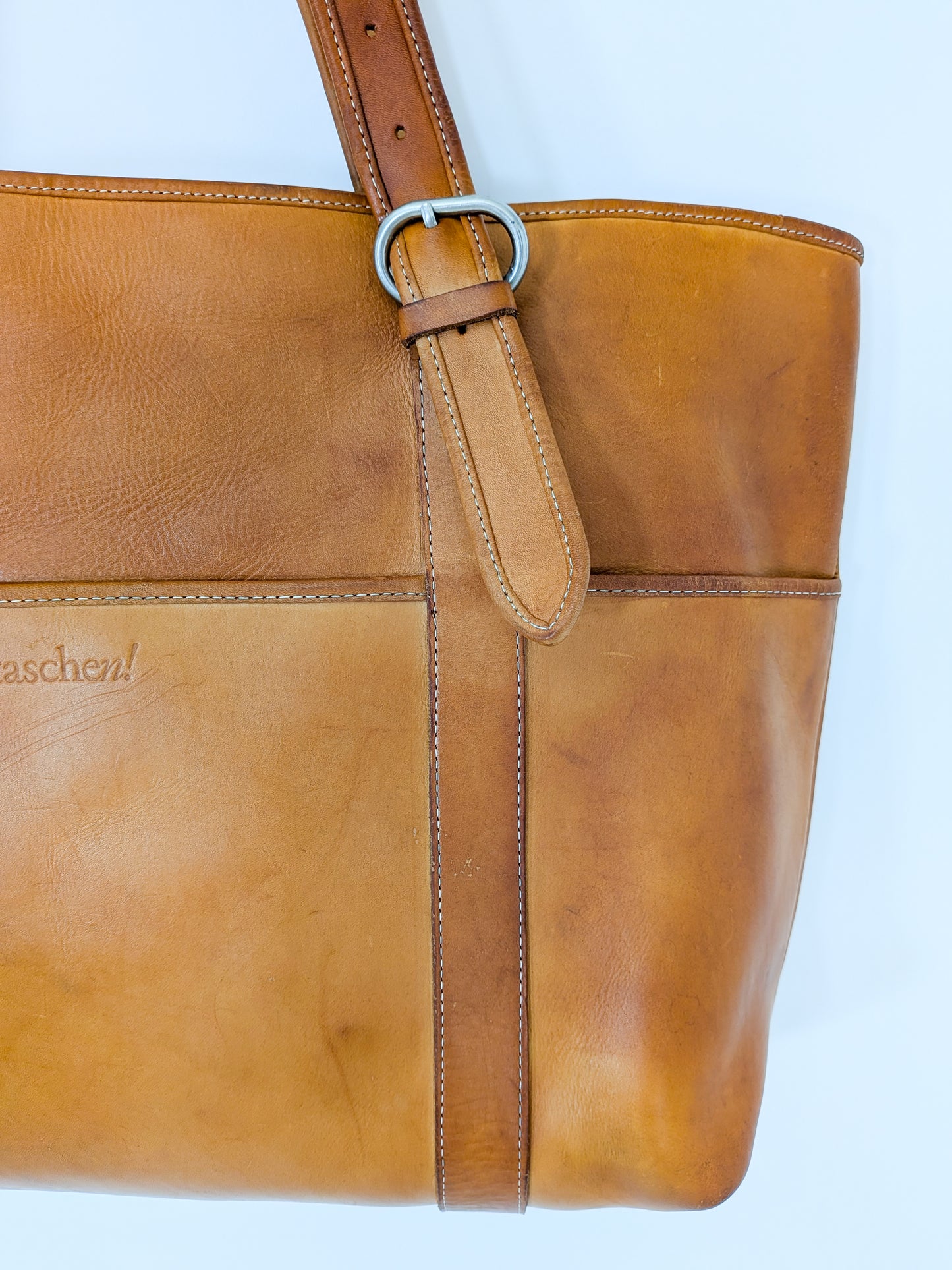 Vintage Natural Leather Tote Bag | YOLA for Taschen!