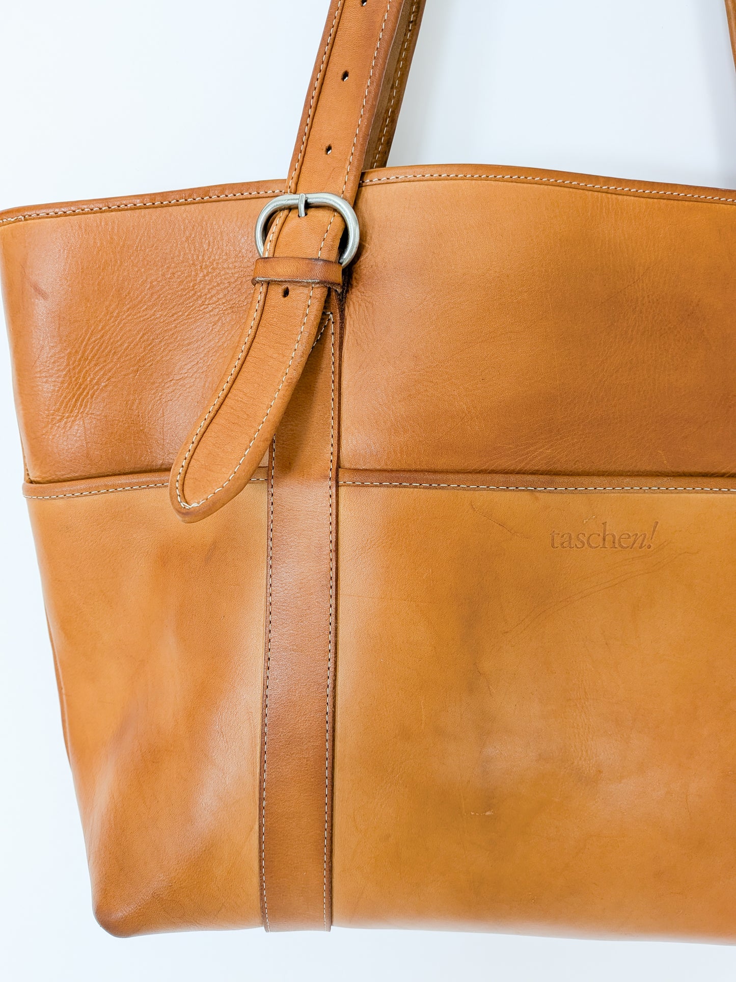 Vintage Natural Leather Tote Bag | YOLA for Taschen!