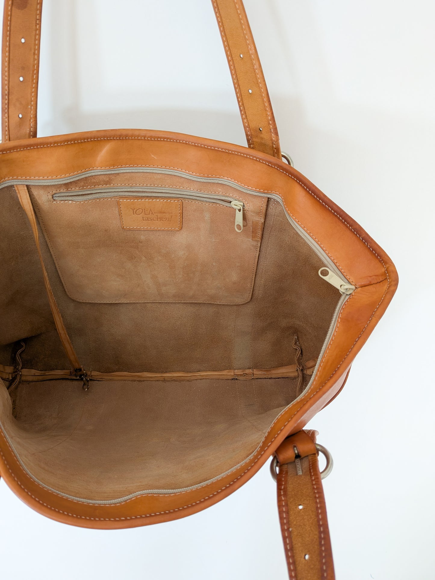 Vintage Natural Leather Tote Bag | YOLA for Taschen!