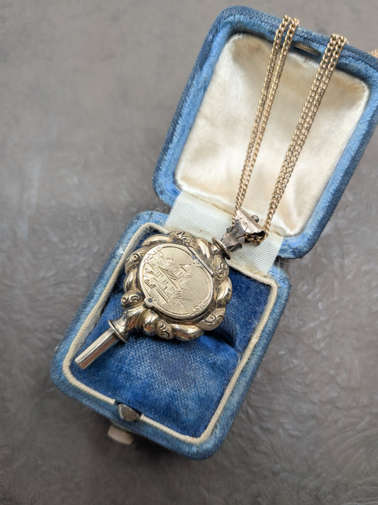 Antique Victorian Watch Key Locket