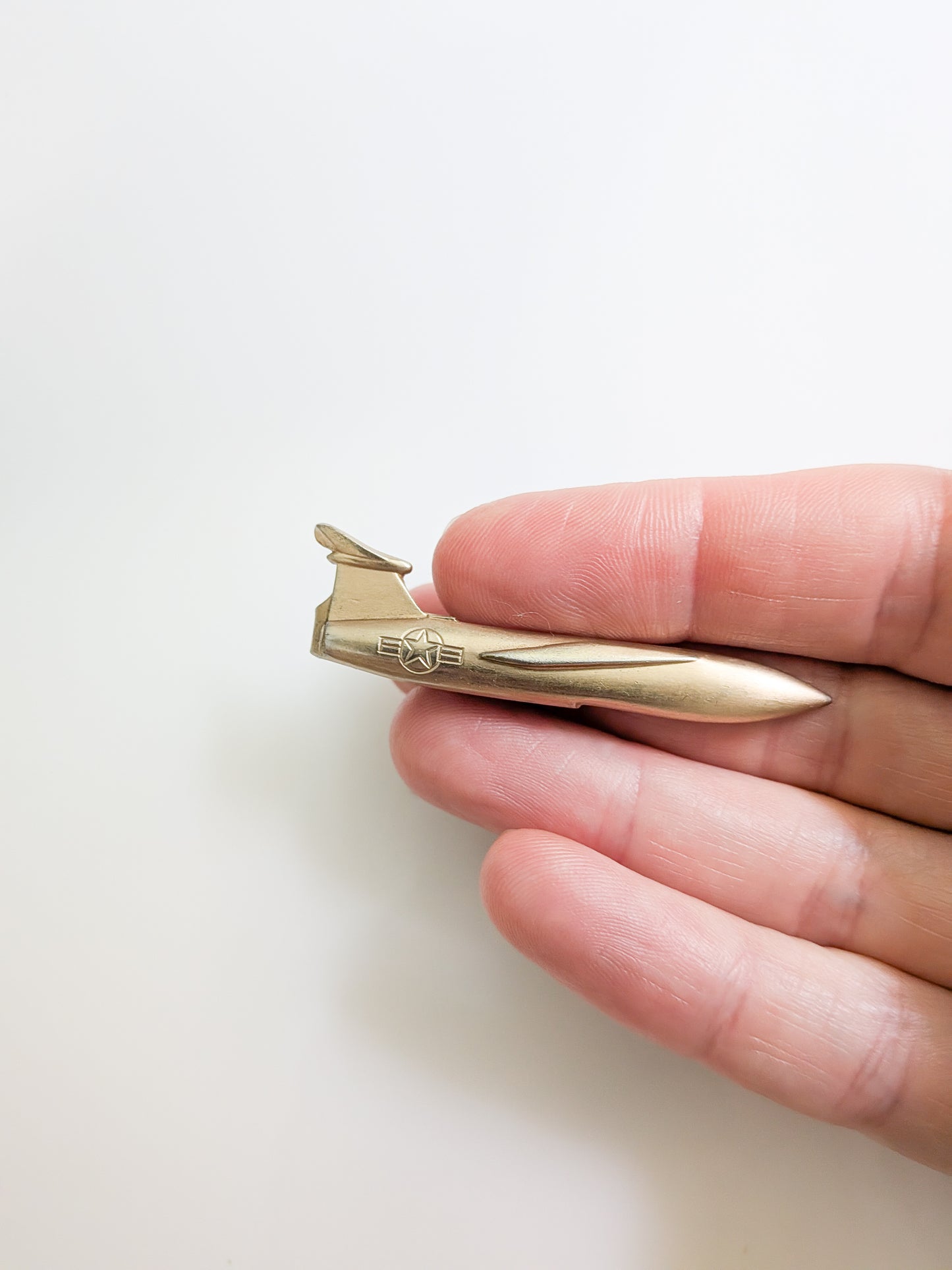 Vintage MCM Airplane Tie Clip