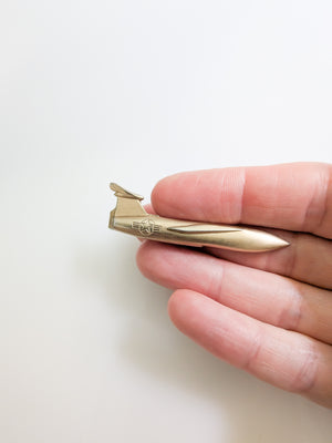Vintage MCM Airplane Tie Clip