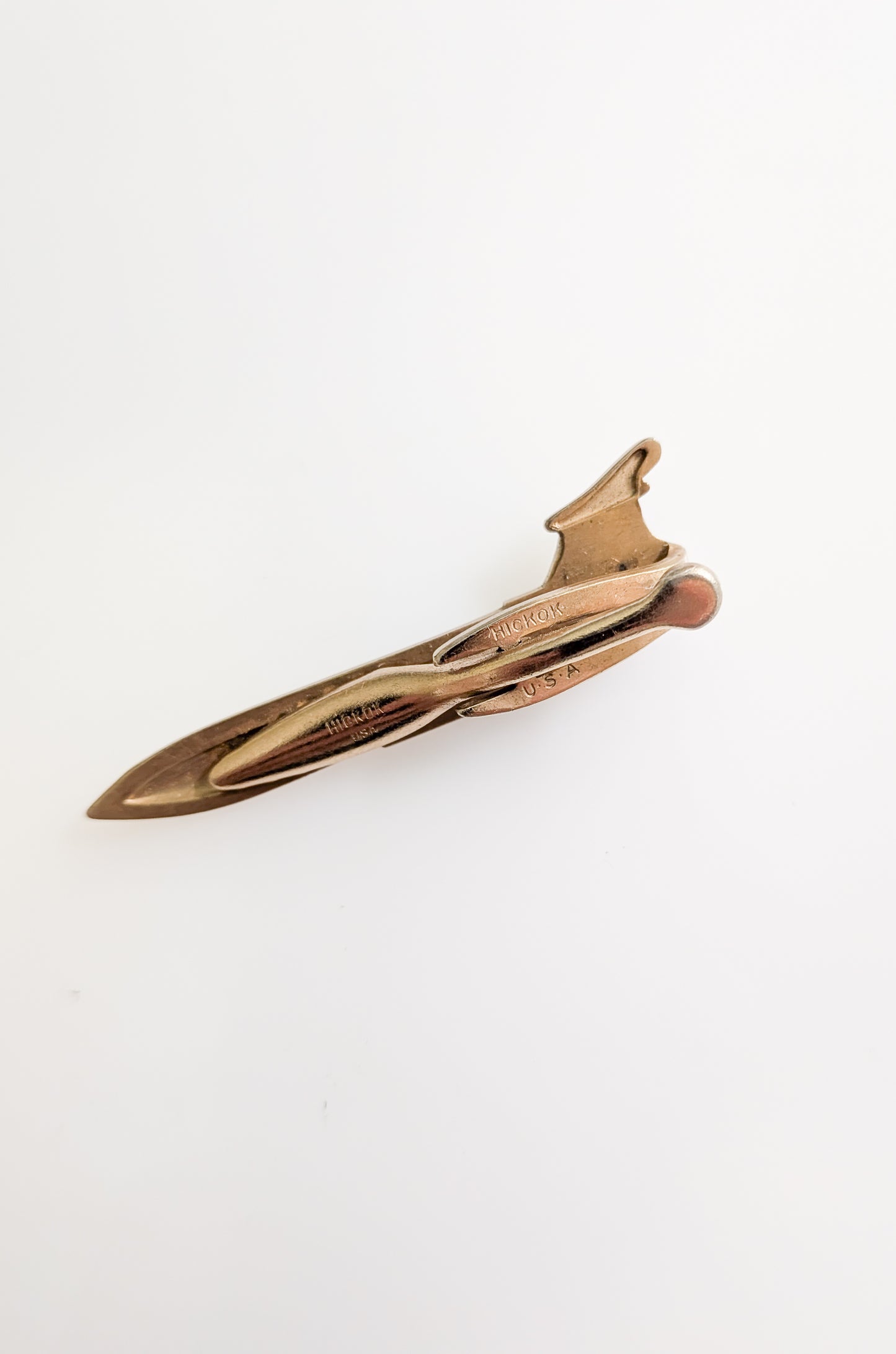 Vintage MCM Airplane Tie Clip
