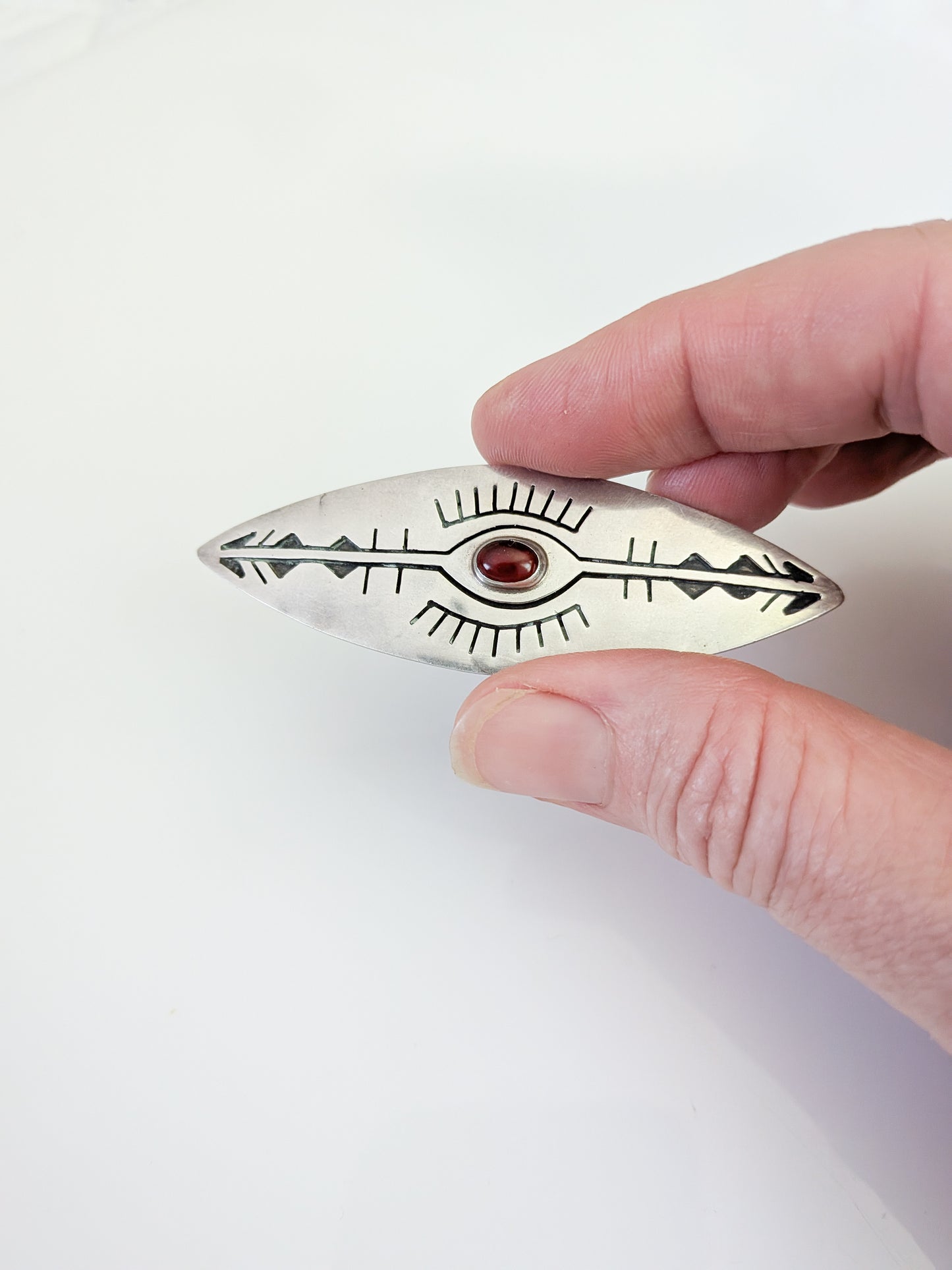 Vintage Mexican Silver Brooch