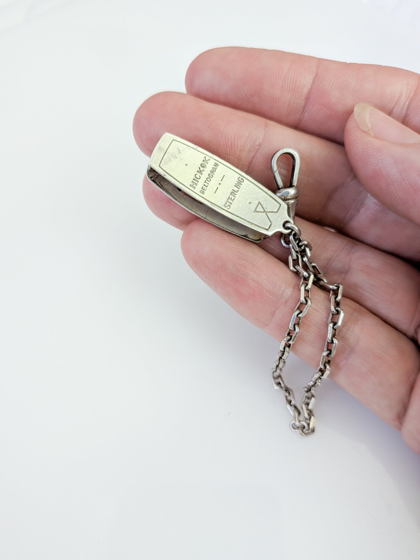 Antique Sterling Silver Hickcock "Beltogram"