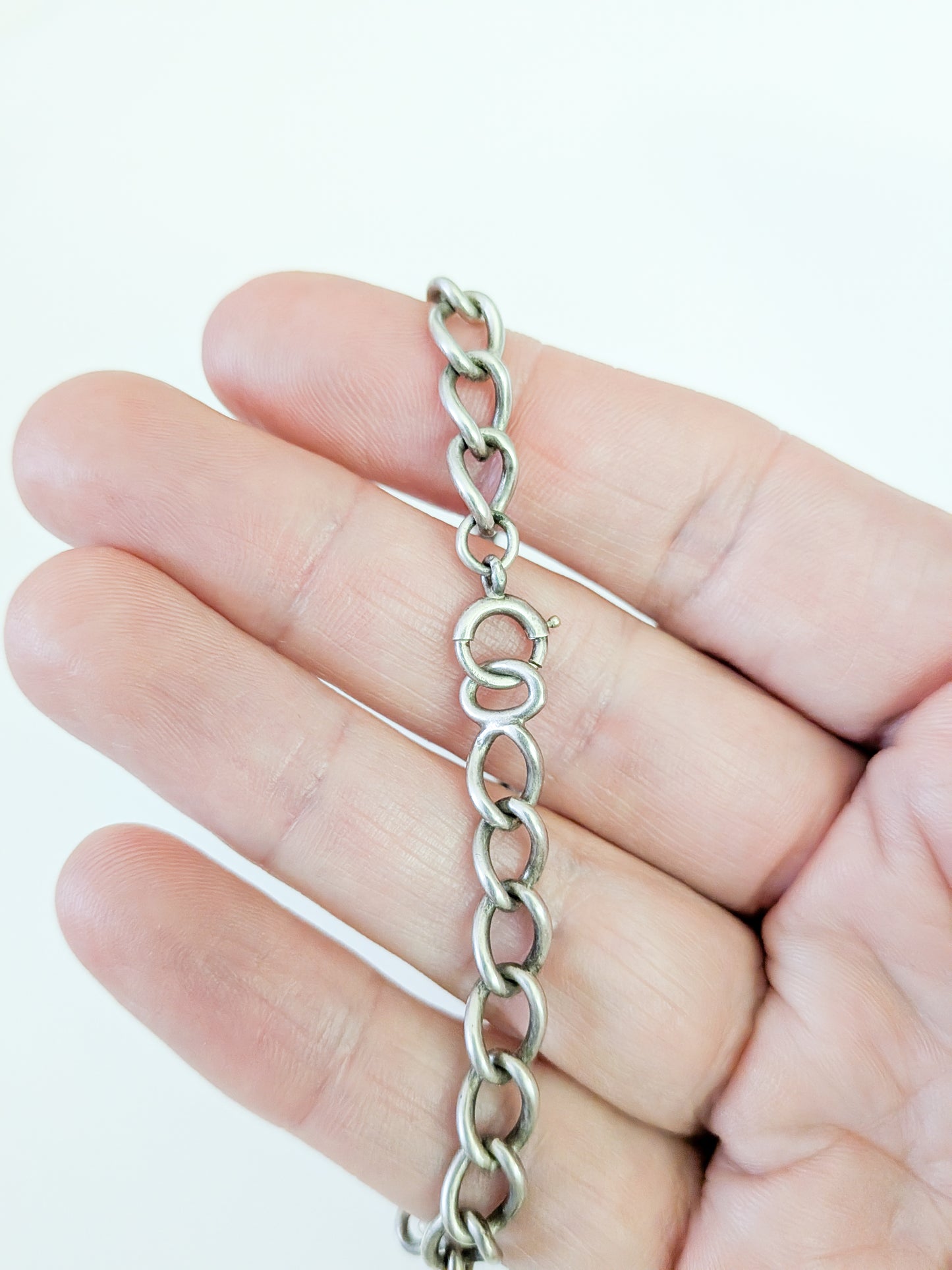 Vintage Sterling Silver Cable Chain Bracelet (smaller)