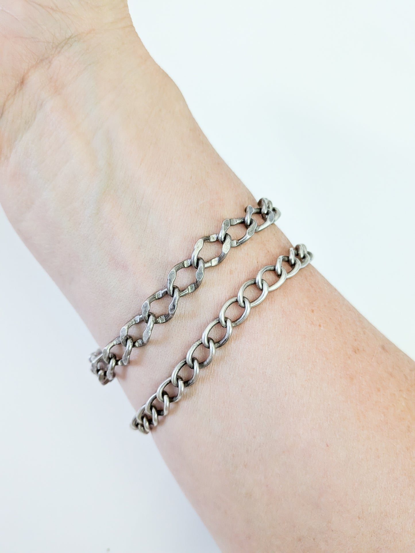 Vintage Sterling Silver Cable Chain Bracelet (smaller)