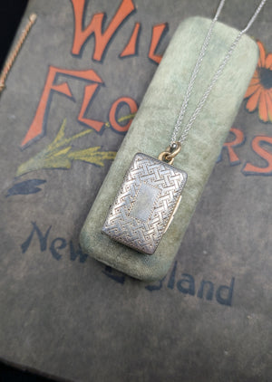 Georgian Sterling Silver Vinaigrette Pendant