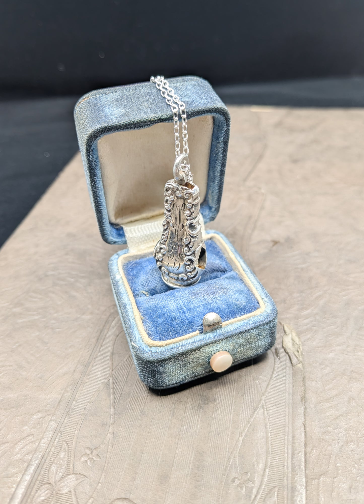 Victorian Sterling Silver Cigar Cutter Pendant