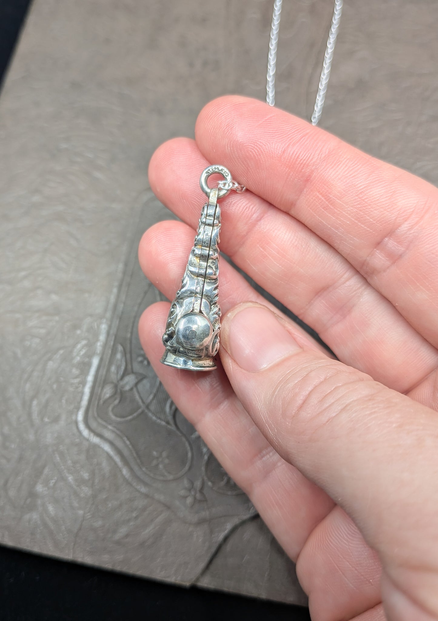Victorian Sterling Silver Cigar Cutter Pendant