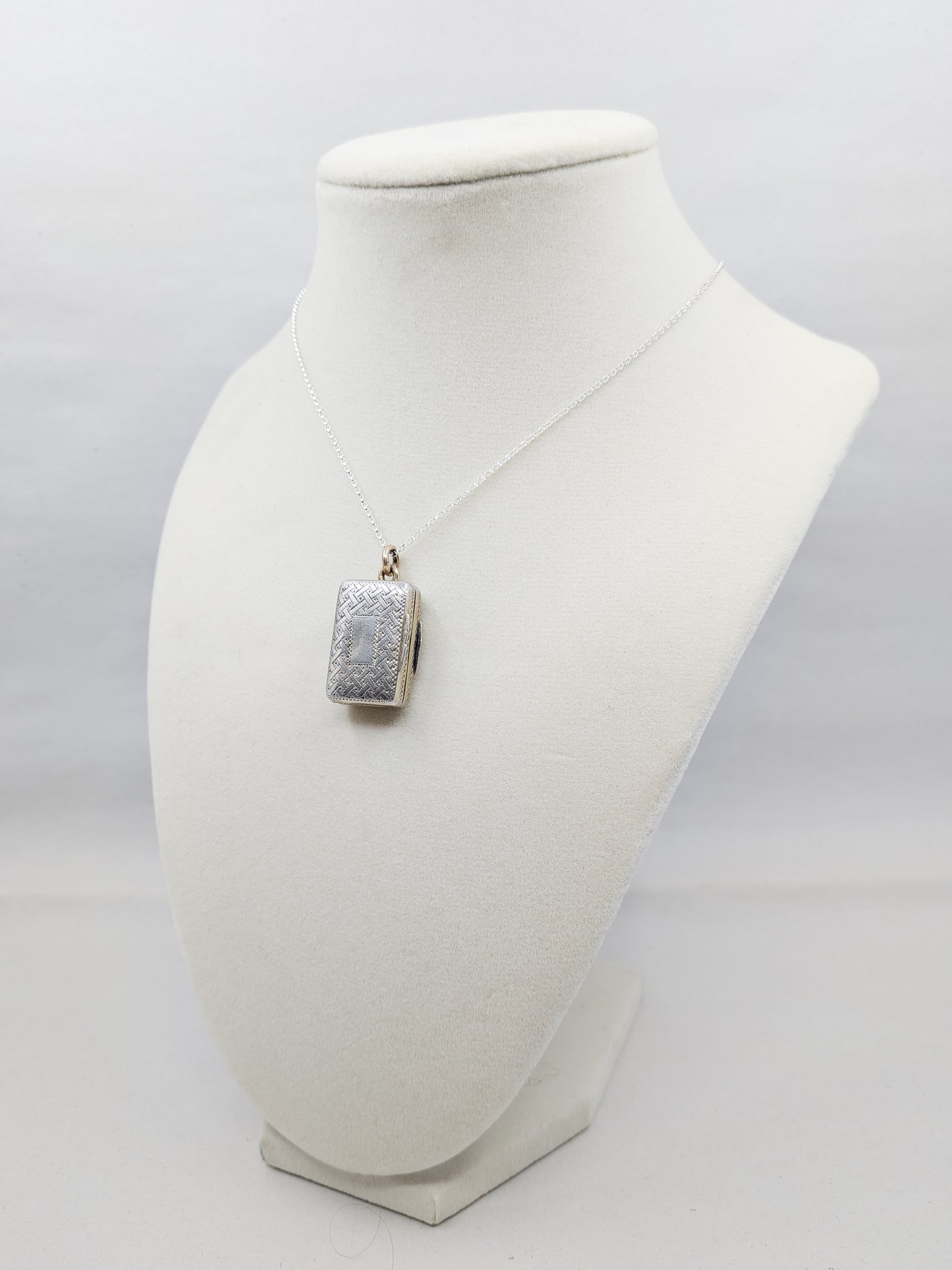 Georgian Sterling Silver Vinaigrette Pendant