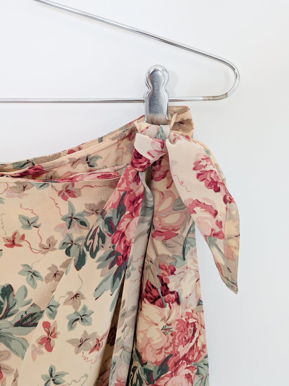 Vintage Ralph Lauren Silk Wrap Skirt | S